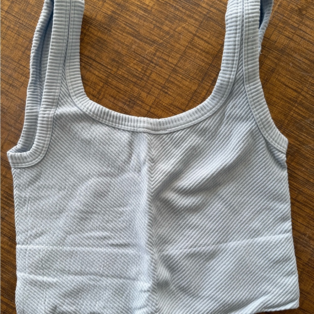 Nikibiki Light Gray Ribbed Tank Top